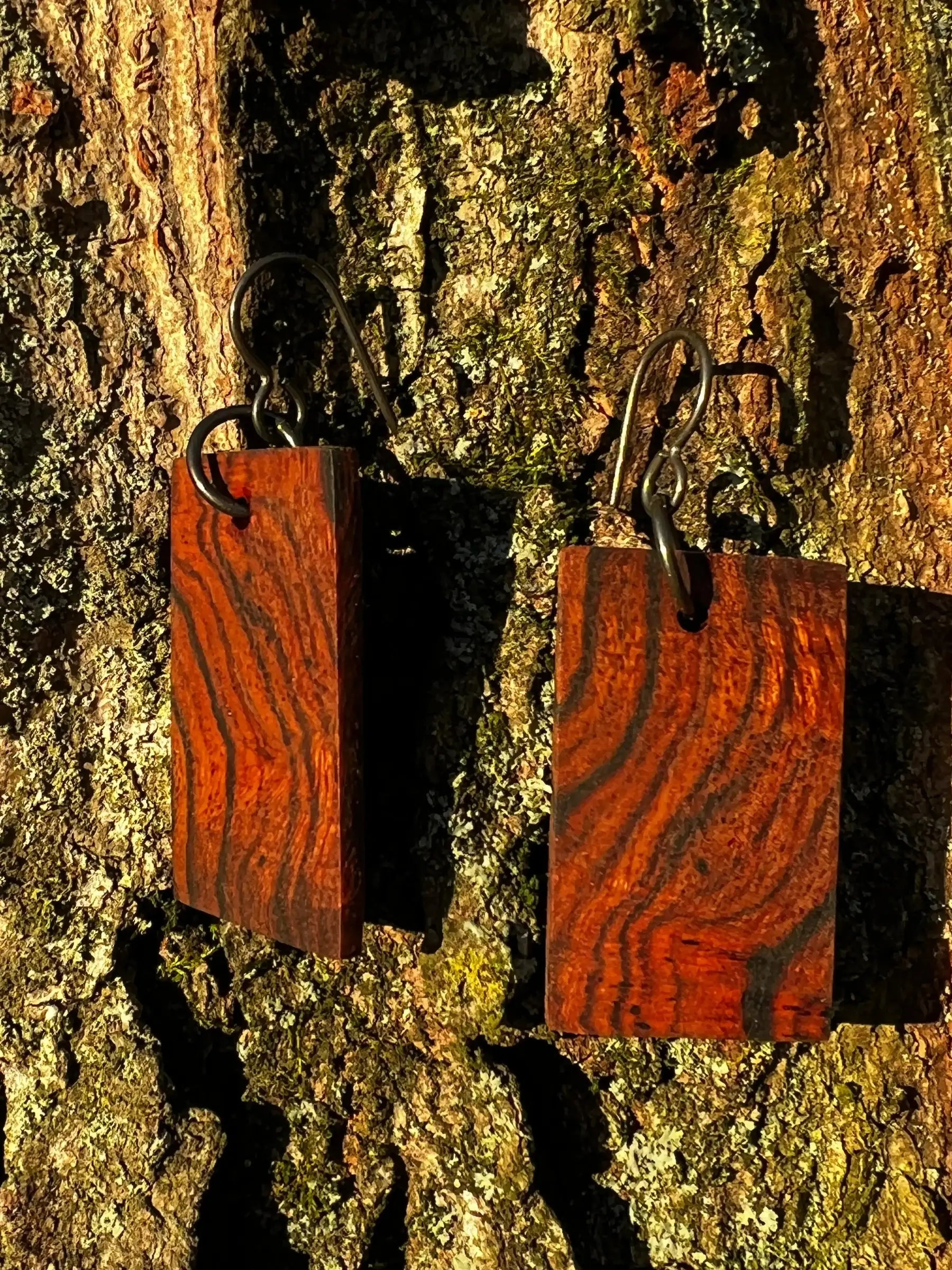 Desert Ironwood Wood Earrings | Small | #166 | Ronin Machinewerks