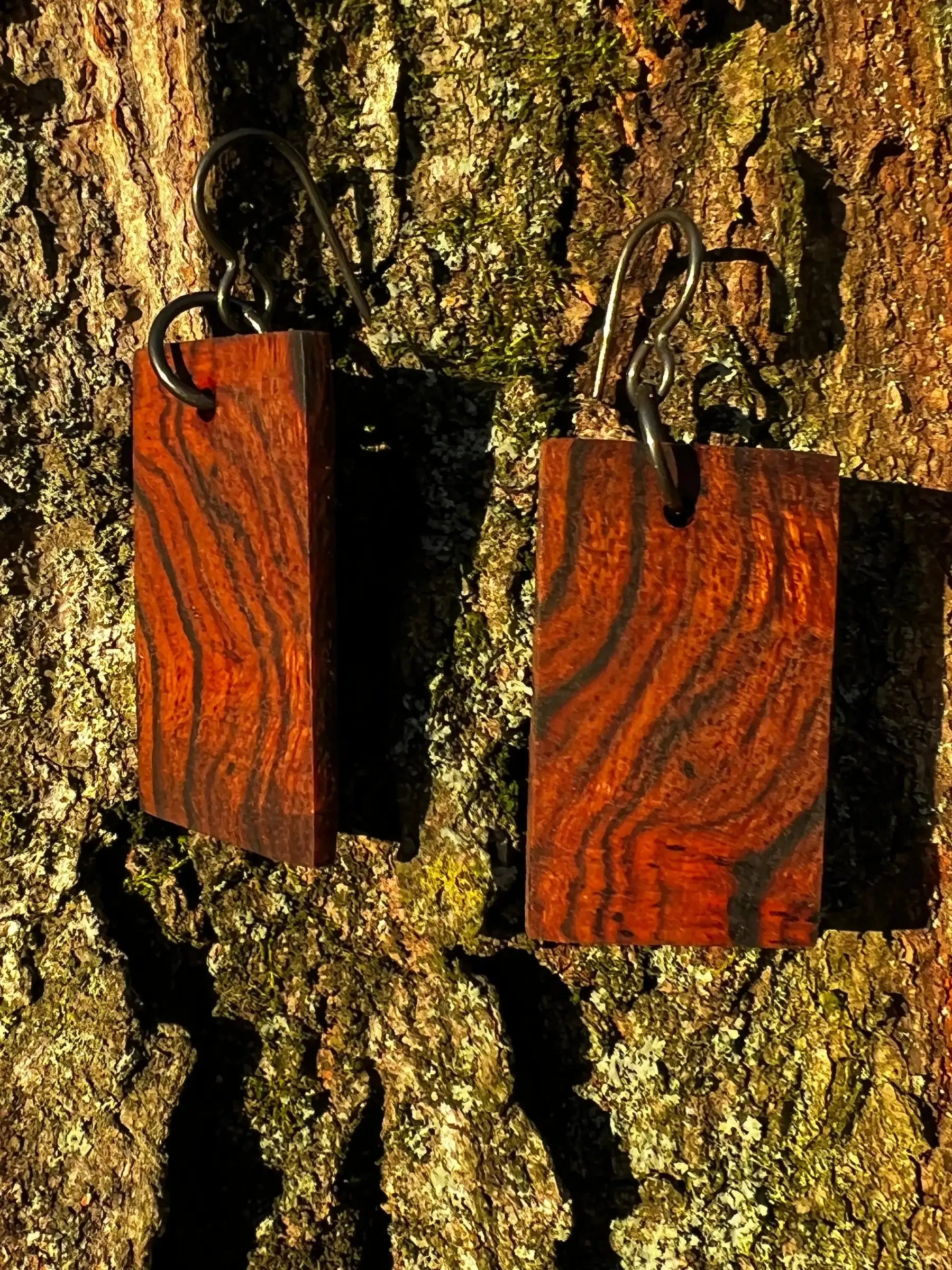 Desert Ironwood Wood Earrings | Small | #166 | Ronin Machinewerks