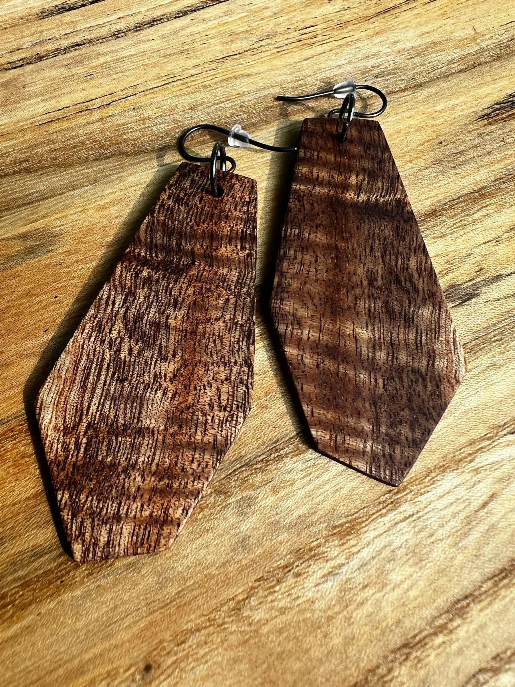 Koa Earrings | Large | Ronin Machinewerks