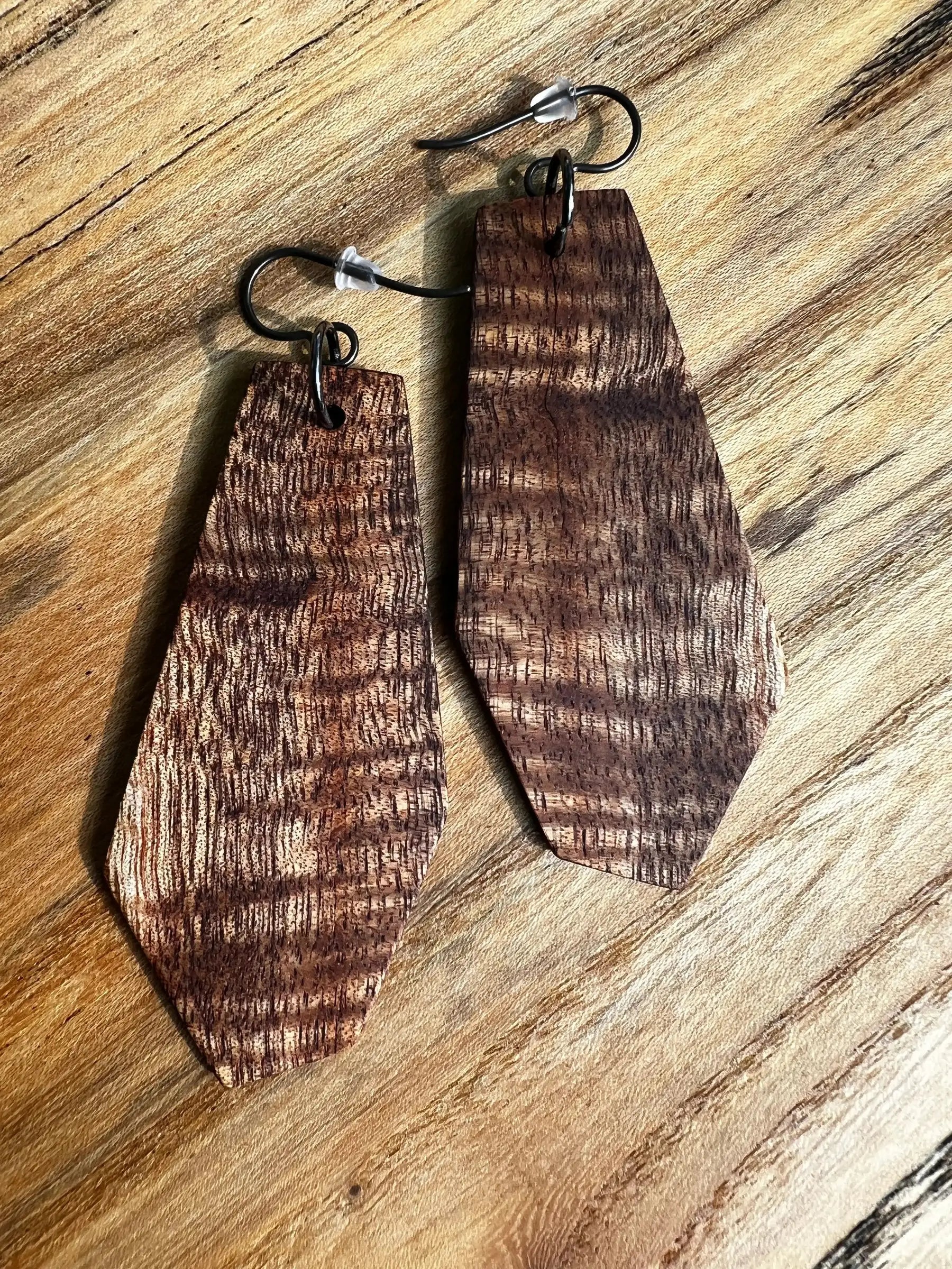 Koa Earrings | Large | Ronin Machinewerks