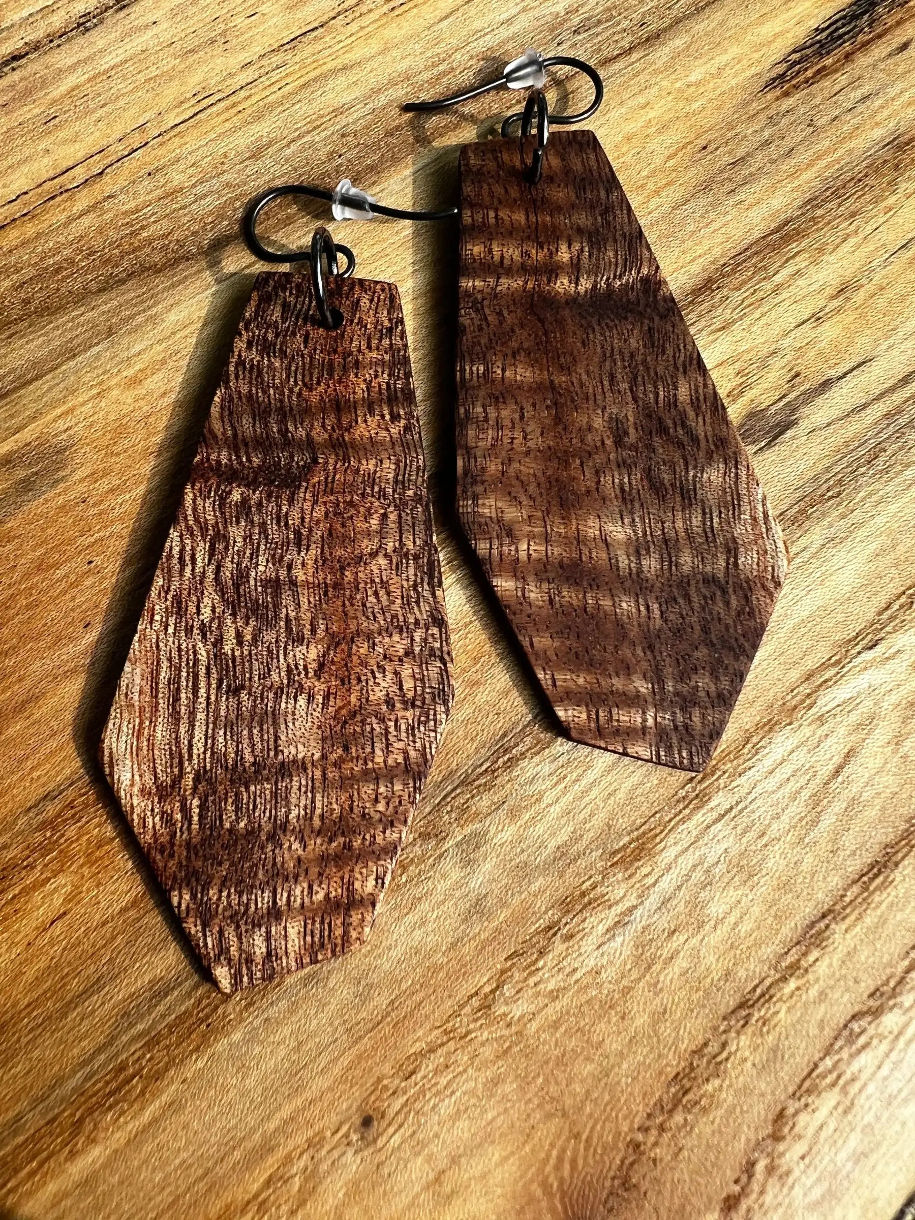 Koa Earrings | Large | Ronin Machinewerks