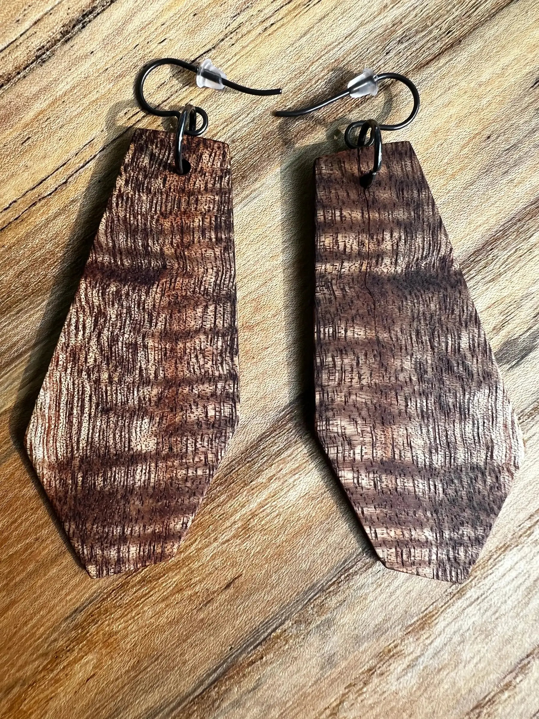 Koa Earrings | Large | Ronin Machinewerks