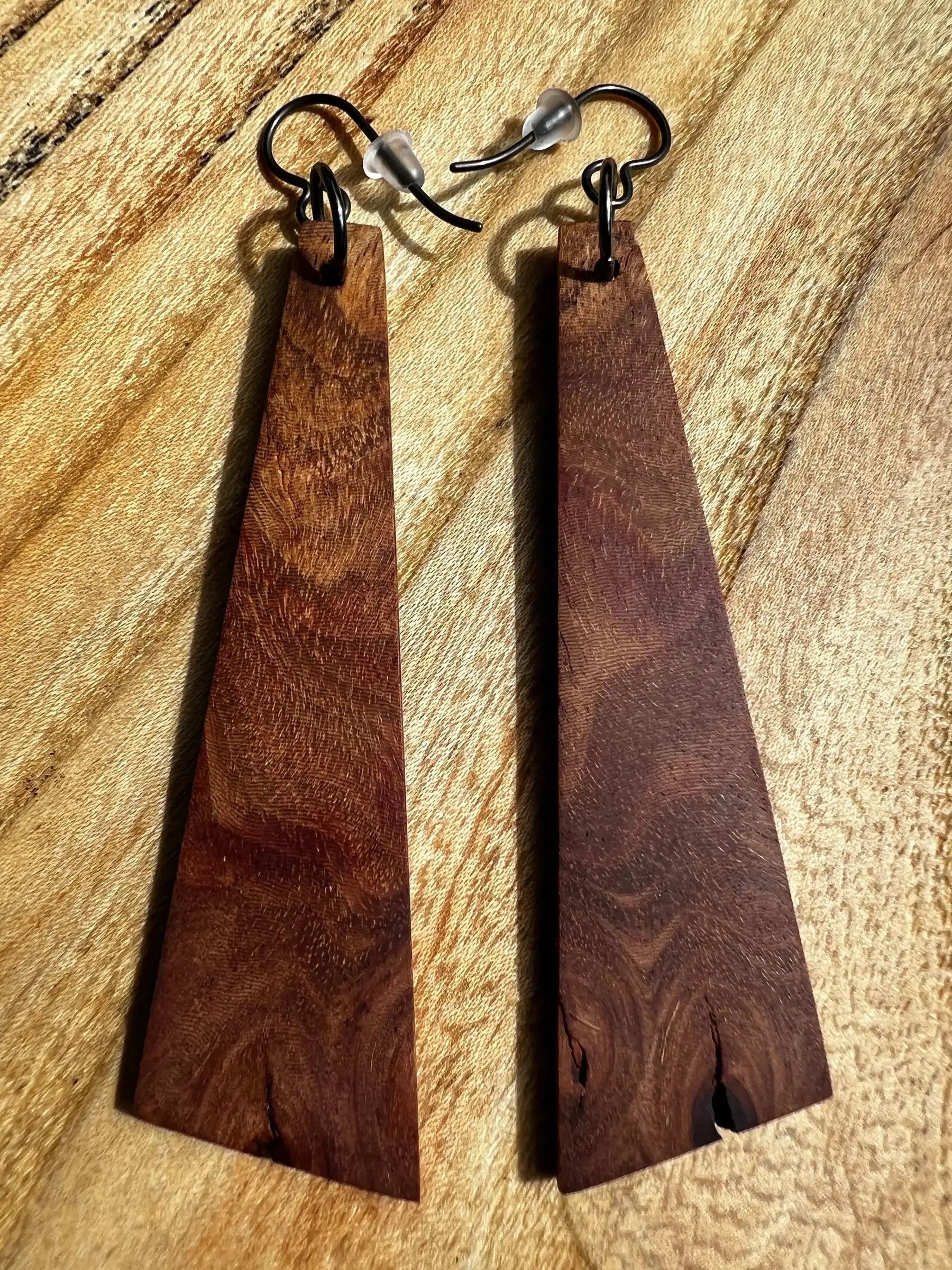 Philippine Ironwood Earrings | Large | Ronin Machinewerks