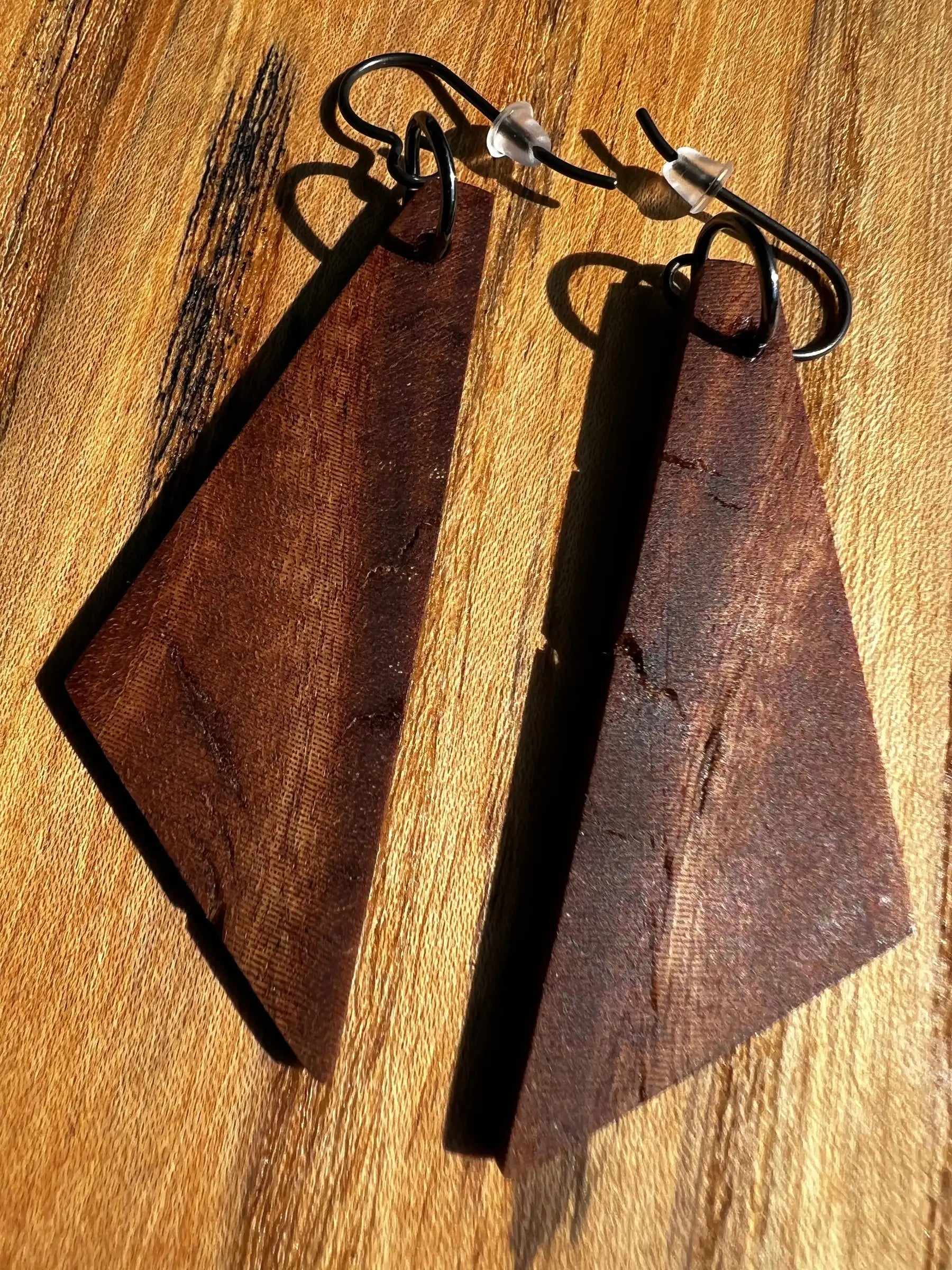 Philippine Ironwood Earrings | Medium | Ronin Machinewerks