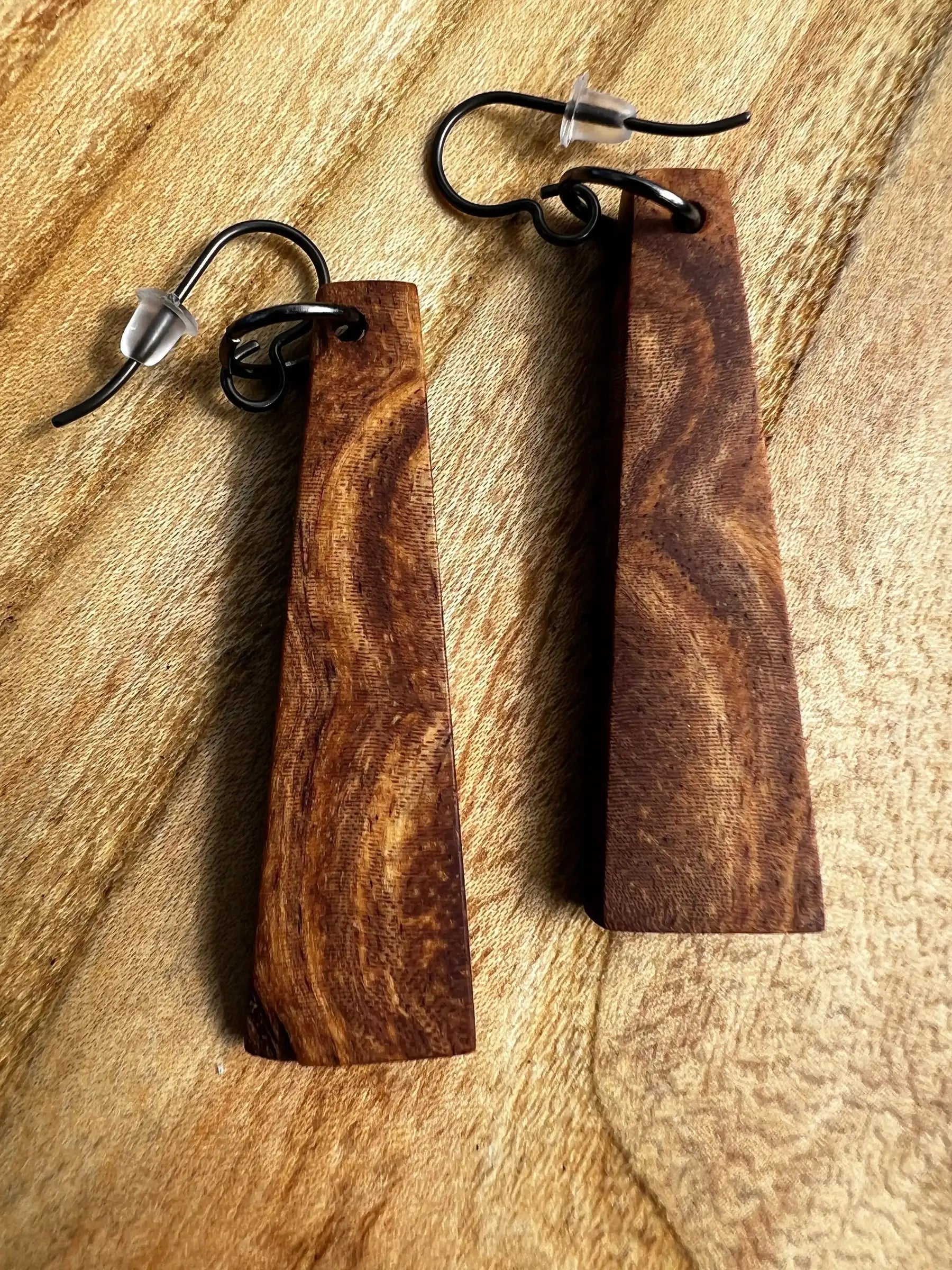 Philippine Ironwood Earrings | Medium | Ronin Machinewerks